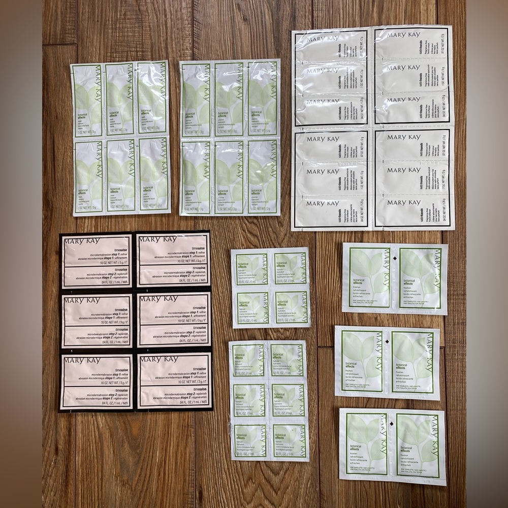 MARY KAY Lot of 46 Samples Botanical Effects Hydrate Freshen Mask Timewise